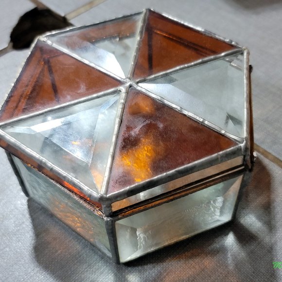 Stained Glass Trinket Jewelry Box - Picture 3 of 7